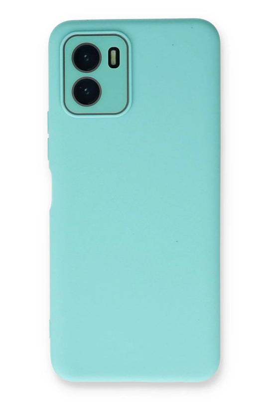 Vivo Y15S Lansman Glass Kapak Kılıf - Turkuaz