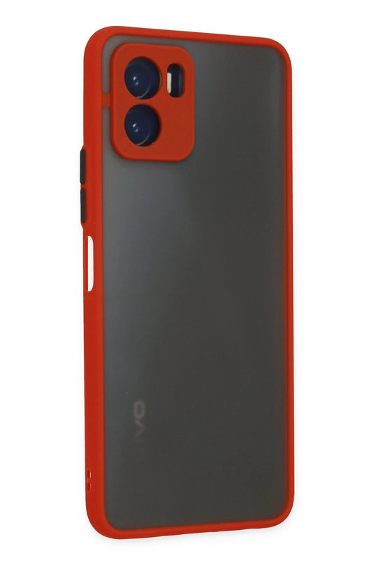Vivo Y15S Montreal Silikon Kapak Kılıf - Kırmızı 3