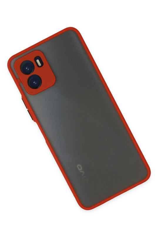Vivo Y15S Montreal Silikon Kapak Kılıf - Kırmızı 2