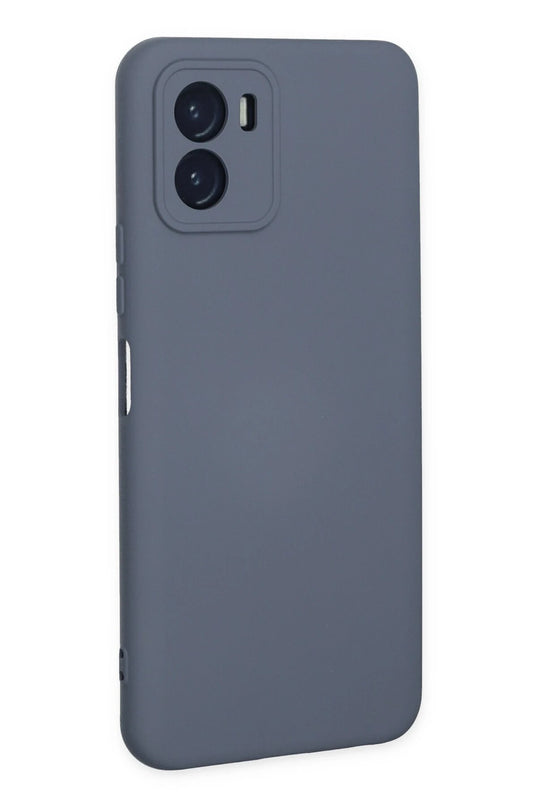 Vivo Y15S Nano içi Kadife Silikon Kılıf - Gri 3