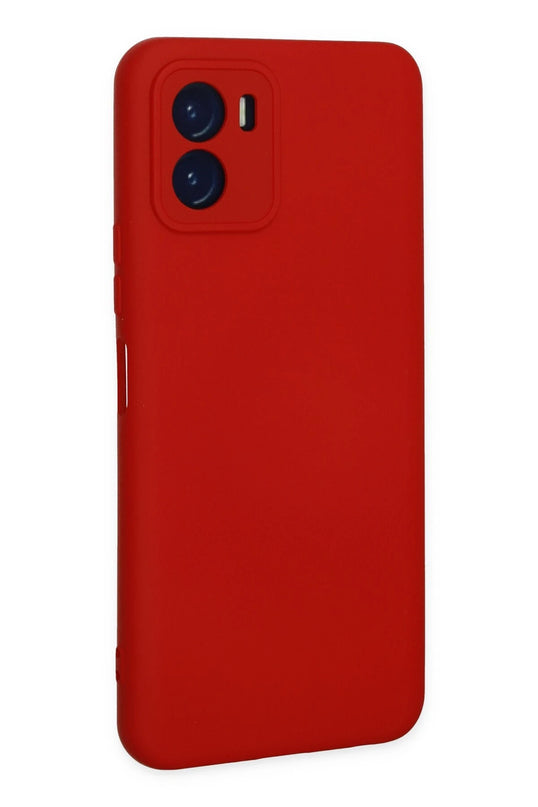 Vivo Y15S Nano içi Kadife Silikon Kılıf - Kırmızı 3