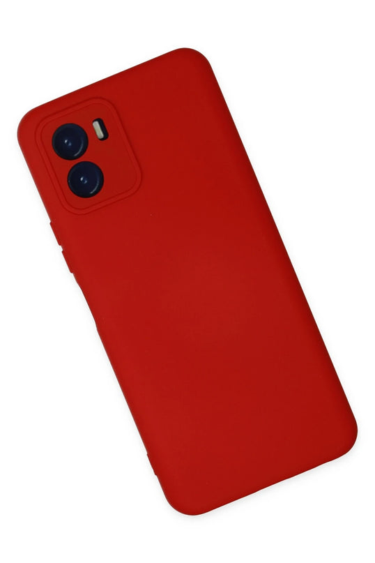 Vivo Y15S Nano içi Kadife Silikon Kılıf - Kırmızı 2