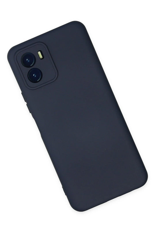Vivo Y15S Nano içi Kadife Silikon Kılıf - Lacivert 2