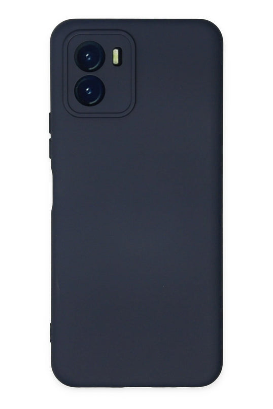 Vivo Y15S Nano içi Kadife Silikon Kılıf - Lacivert