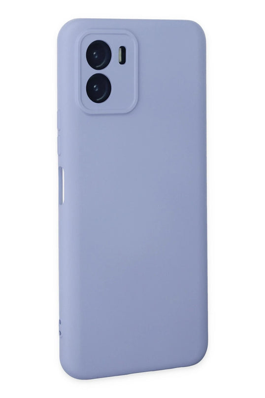 Vivo Y15S Nano içi Kadife Silikon Kılıf - Lila 3