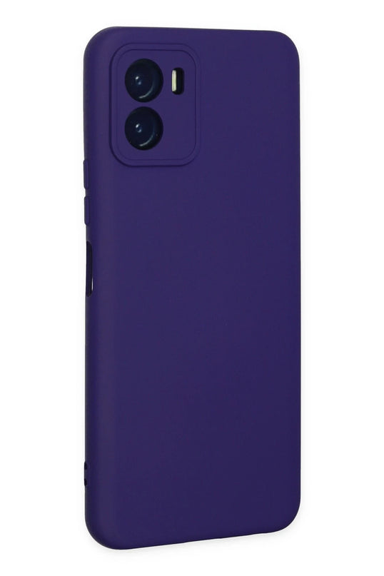 Vivo Y15S Nano içi Kadife Silikon Kılıf - Mor 3