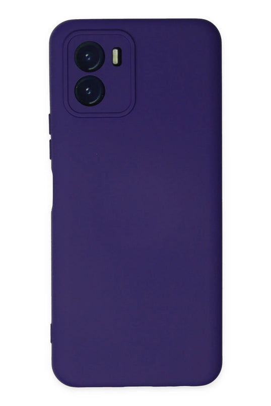 Vivo Y15S Nano içi Kadife Silikon Kılıf - Mor