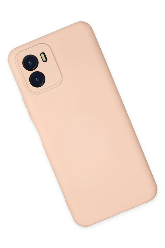 Vivo Y15S Nano içi Kadife Silikon Kılıf - Pudra 2
