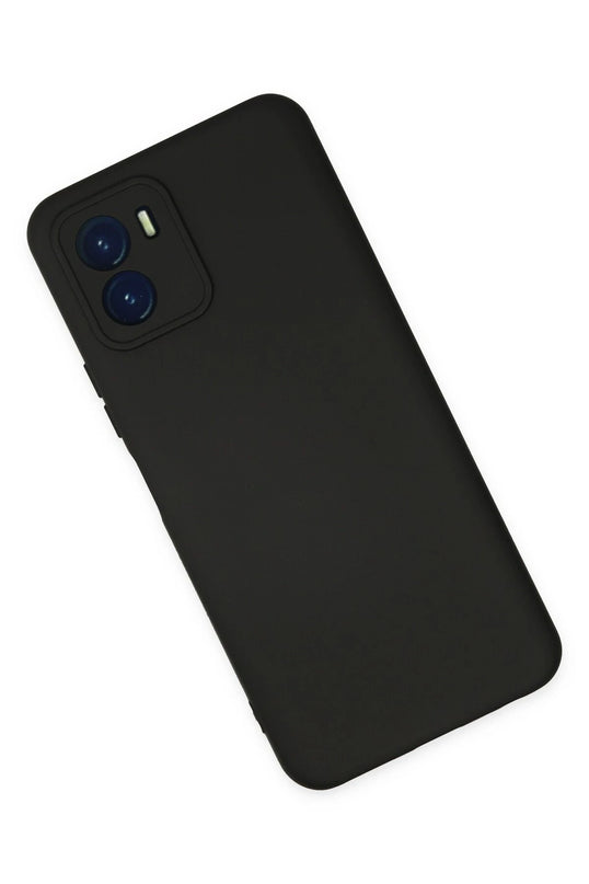Vivo Y15S Nano içi Kadife Silikon Kılıf - Siyah 2