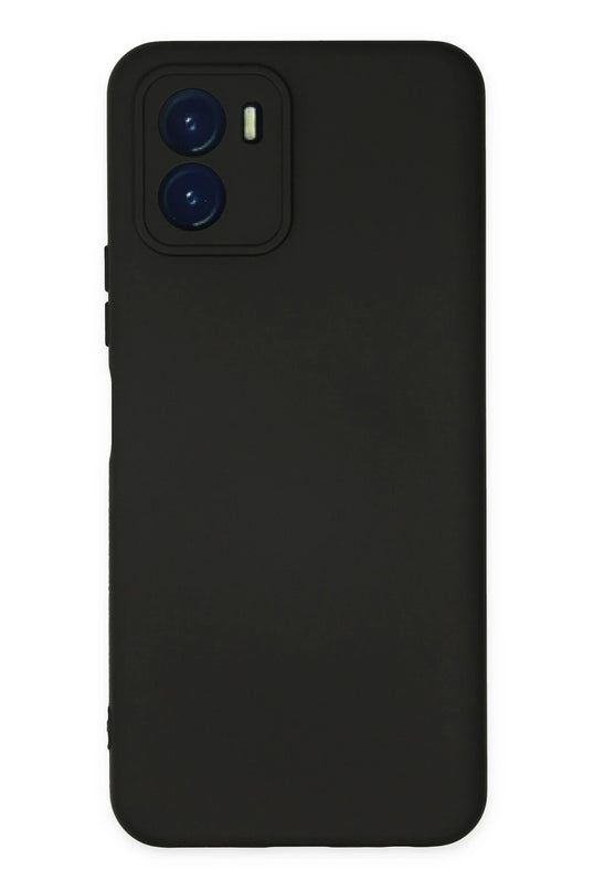 Vivo Y15S Nano içi Kadife Silikon Kılıf - Siyah