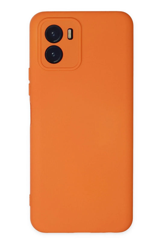 Vivo Y15S Nano içi Kadife Silikon Kılıf - Turuncu