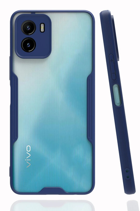 Vivo Y15S Platin Silikon Kılıf - Lacivert