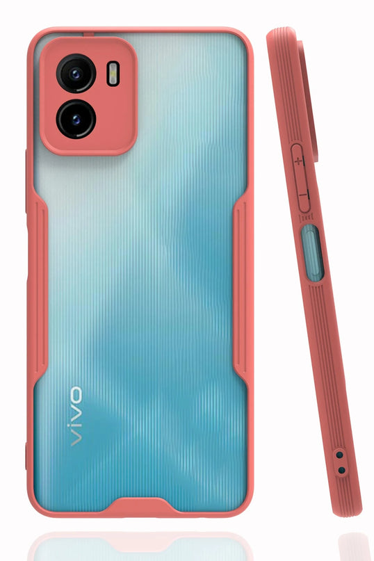 Vivo Y15S Platin Silikon Kılıf - Pembe