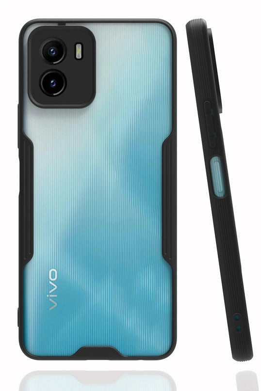 Vivo Y15S Platin Silikon Kılıf - Siyah