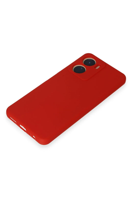 Vivo Y16 First Silikon Kılıf - Kırmızı 4