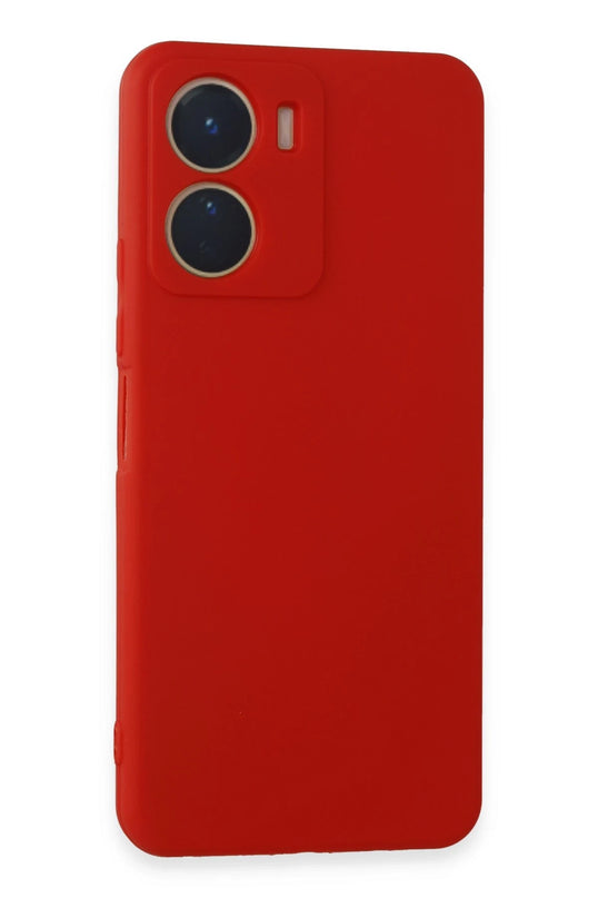 Vivo Y16 First Silikon Kılıf - Kırmızı