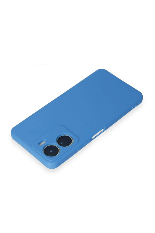 Vivo Y16 First Silikon Kılıf - Mavi 3
