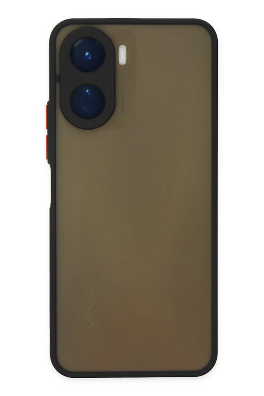 Vivo Y16 Montreal Silikon Kapak Kılıf - Siyah