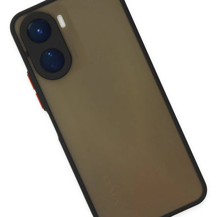 Vivo Y16 Montreal Silikon Kapak Kılıf - Siyah 3