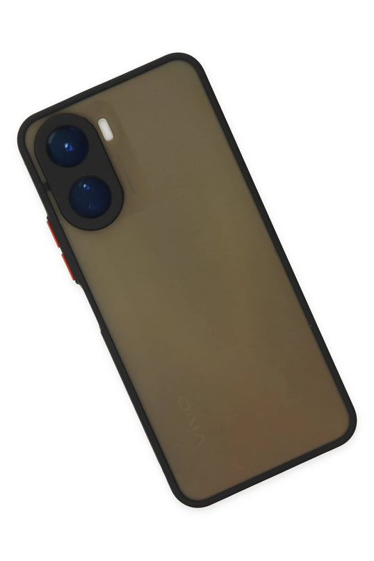 Vivo Y16 Montreal Silikon Kapak Kılıf - Siyah 3