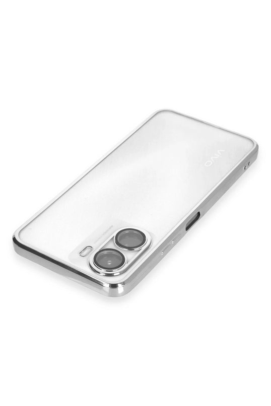 Vivo Y16 Razer Lensli Silikon Kılıf - Gümüş 3