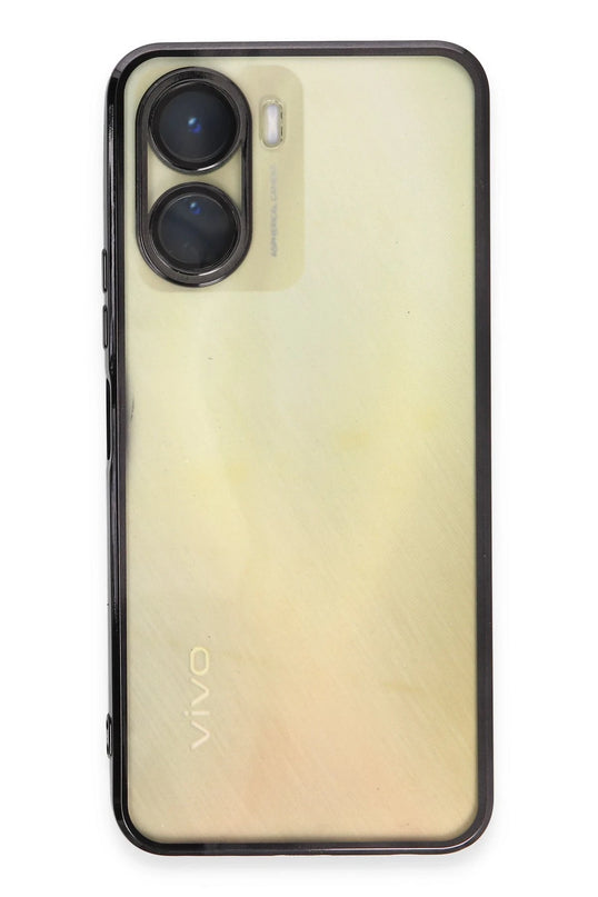 Vivo Y16 Razer Lensli Silikon Kılıf - Siyah 2