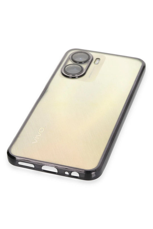 Vivo Y16 Razer Lensli Silikon Kılıf - Siyah 4