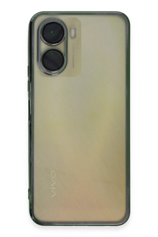 Vivo Y16 Razer Lensli Silikon Kılıf - Yeşil 2