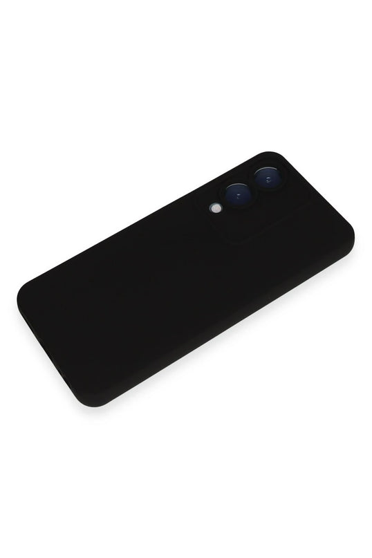 Vivo Y17S Nano içi Kadife Silikon Kılıf - Siyah 4