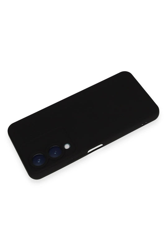 Vivo Y17S Nano içi Kadife Silikon Kılıf - Siyah 3