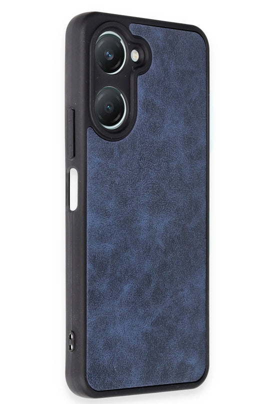 Vivo Y18 Aras Deri Kapak Kılıf - Lacivert 3