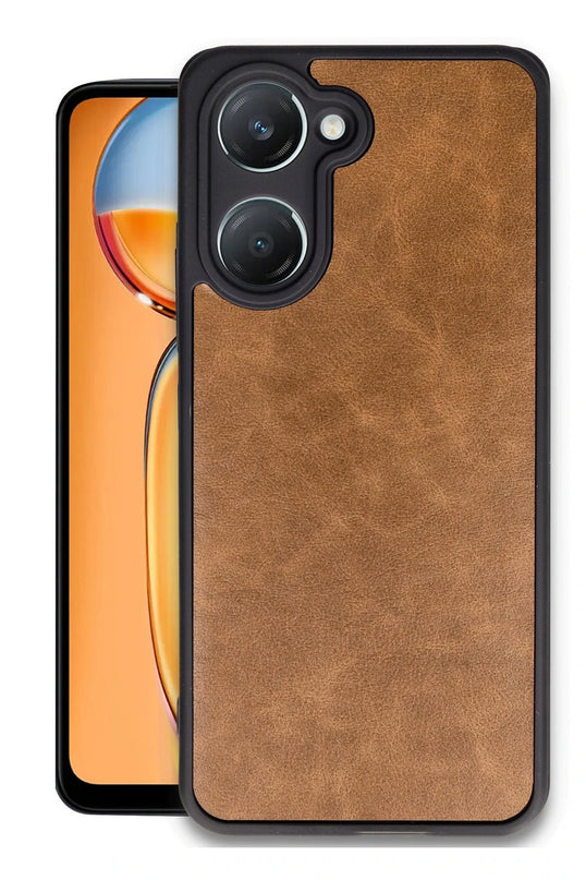 Vivo Y18 Aras Deri Kapak Kılıf - Taba