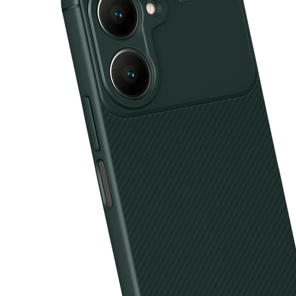 Vivo Y18 Auto Focus Karbon Kapak Kılıf - Koyu Yeşil 3
