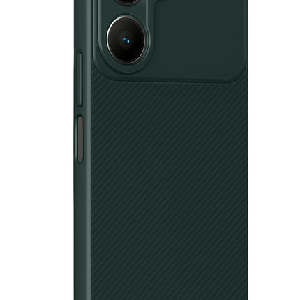 Vivo Y18 Auto Focus Karbon Kapak Kılıf - Koyu Yeşil