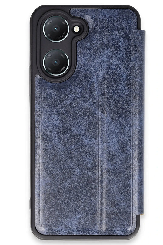 Vivo Y18 Flip Cover Kılıf - Lacivert