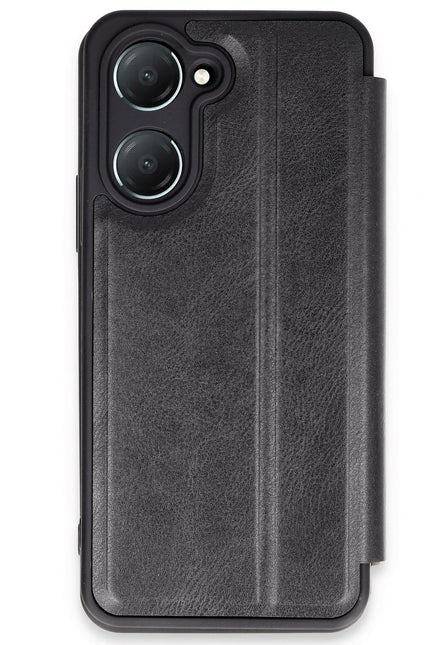 Vivo Y18 Flip Cover Kılıf - Siyah