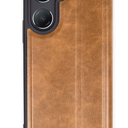 Vivo Y18 Flip Cover Kılıf - Taba