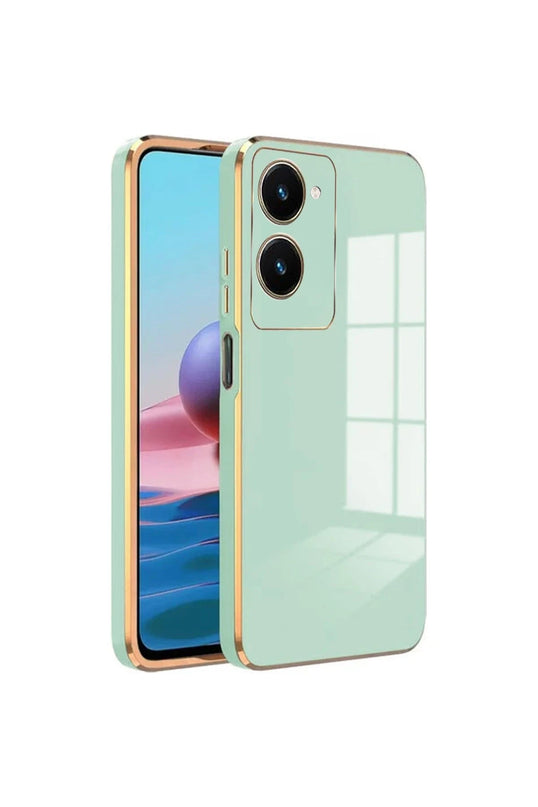 Vivo Y18 Volet Silikon Kılıf - Açık Yeşil