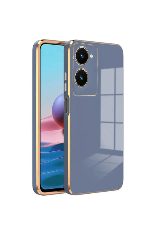Vivo Y18 Volet Silikon Kılıf - Mavi