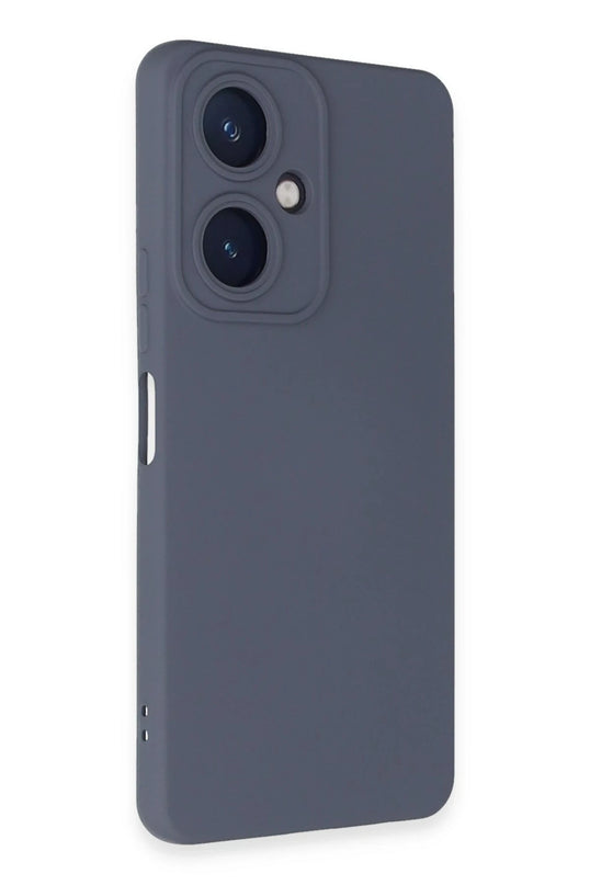 Vivo Y27 Nano içi Kadife Silikon Kılıf - Gri 2