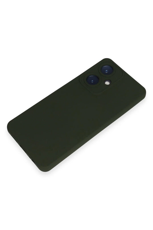 Vivo Y27 Nano içi Kadife Silikon Kılıf - Koyu Yeşil 4