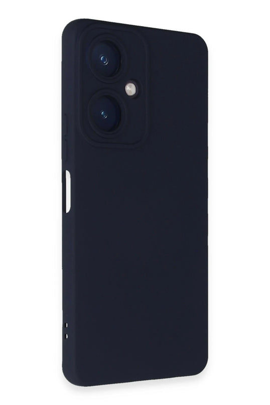 Vivo Y27 Nano içi Kadife Silikon Kılıf - Lacivert 2