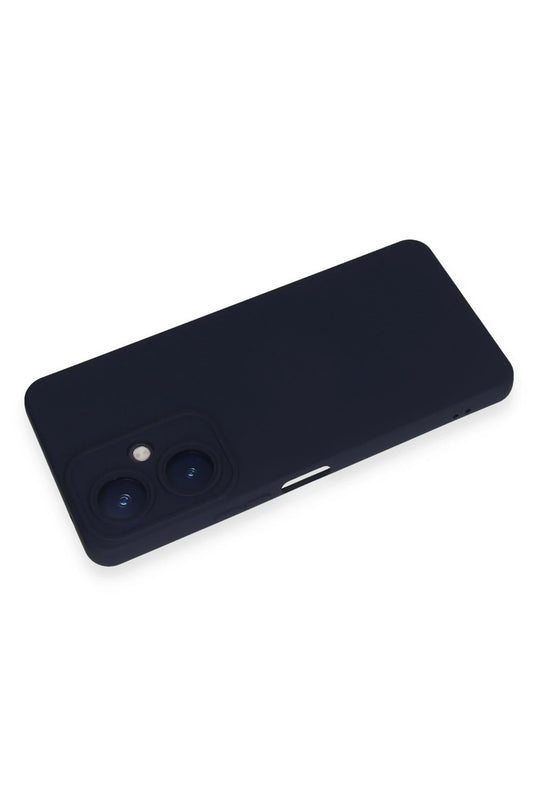 Vivo Y27 Nano içi Kadife Silikon Kılıf - Lacivert 3