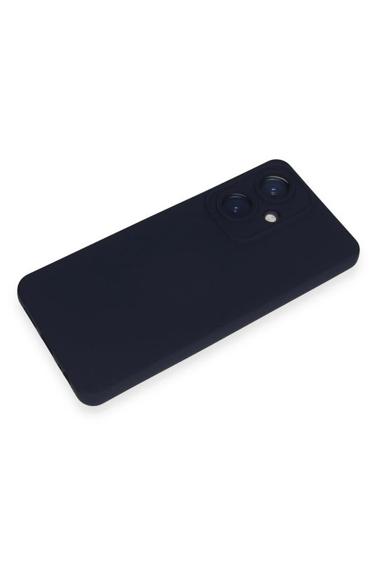 Vivo Y27 Nano içi Kadife Silikon Kılıf - Lacivert 4