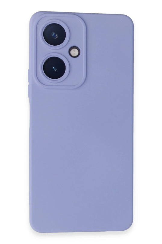 Vivo Y27 Nano içi Kadife Silikon Kılıf - Lila
