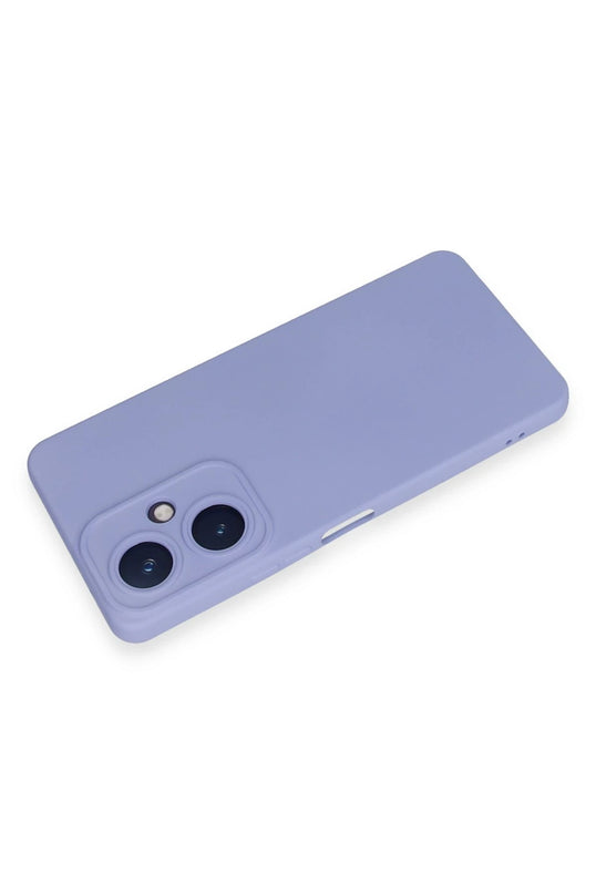 Vivo Y27 Nano içi Kadife Silikon Kılıf - Lila 3