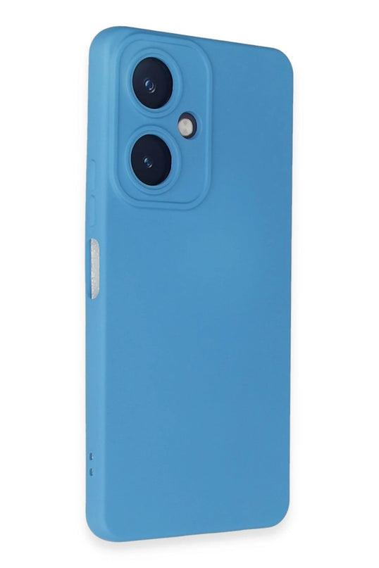 Vivo Y27 Nano içi Kadife Silikon Kılıf - Mavi 2