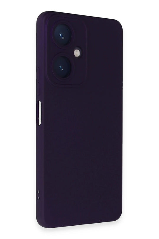 Vivo Y27 Nano içi Kadife Silikon Kılıf - Mor 2