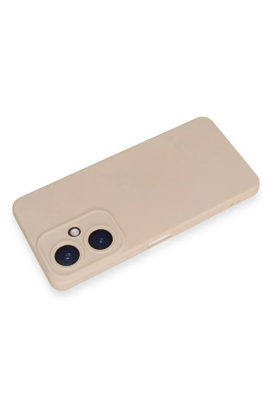 Vivo Y27 Nano içi Kadife Silikon Kılıf - Pudra 3