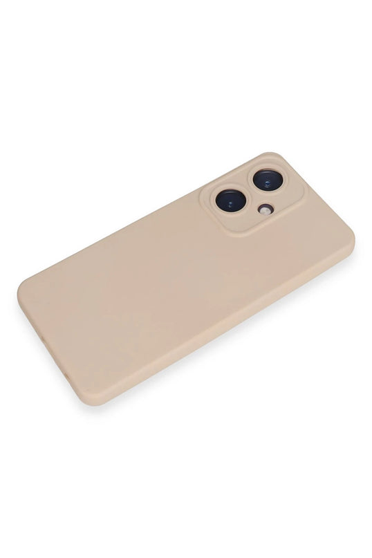 Vivo Y27 Nano içi Kadife Silikon Kılıf - Pudra 4
